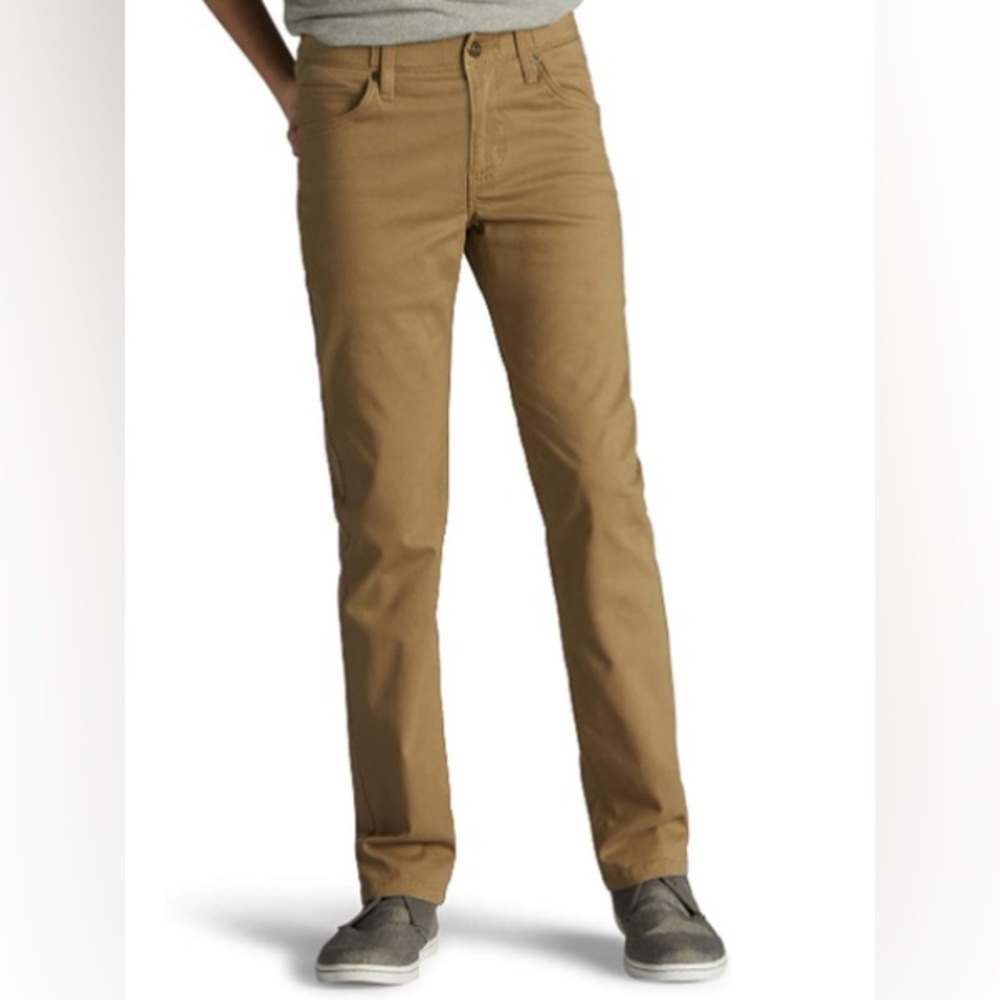 Lee Boys' Performance Series Extreme Comfort Slim Fit Khaki Jean size 12R
